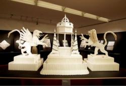 Barokk szalvétahajtogatási kiállítás Bécsben