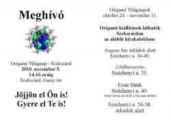 Origami kiállítások szekszárdi kirakatokban