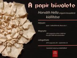A papír bűvölete - kiállítás