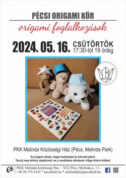 Origami foglalkozás - Pécs 2024.05.16. - Kalapok