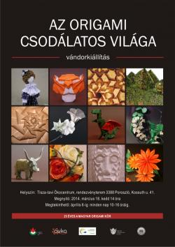 Az origami csodálatos világa vándorkiállítás Poroszlón