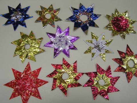 Szaloncukor csillagok karácsonyra