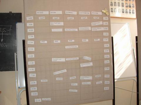 Programtervezet a szekszárdi origami tábor elején