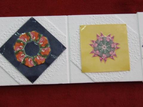 Dekoráció a pályázati paravánon