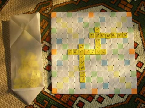 Györfi-Deák György: Scrabble tábla  Verrill-modulból