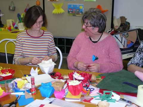 Életképek a 2009-es tavaszi origami találkozóról