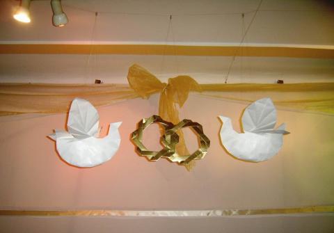 Dekoráció egy esküvőn