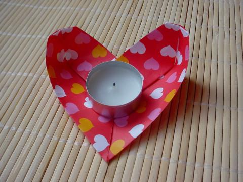 Mécsestartó szívből